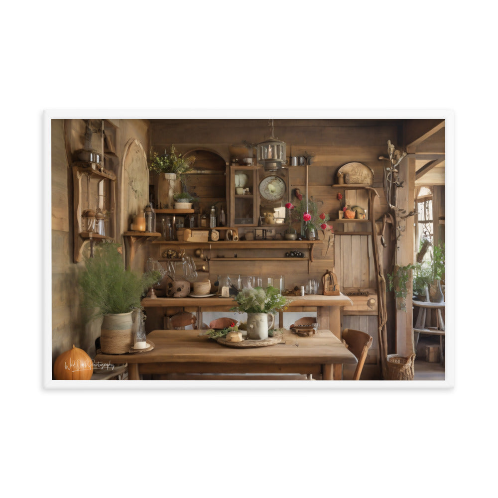 Rustic Dining - Framed Paintography