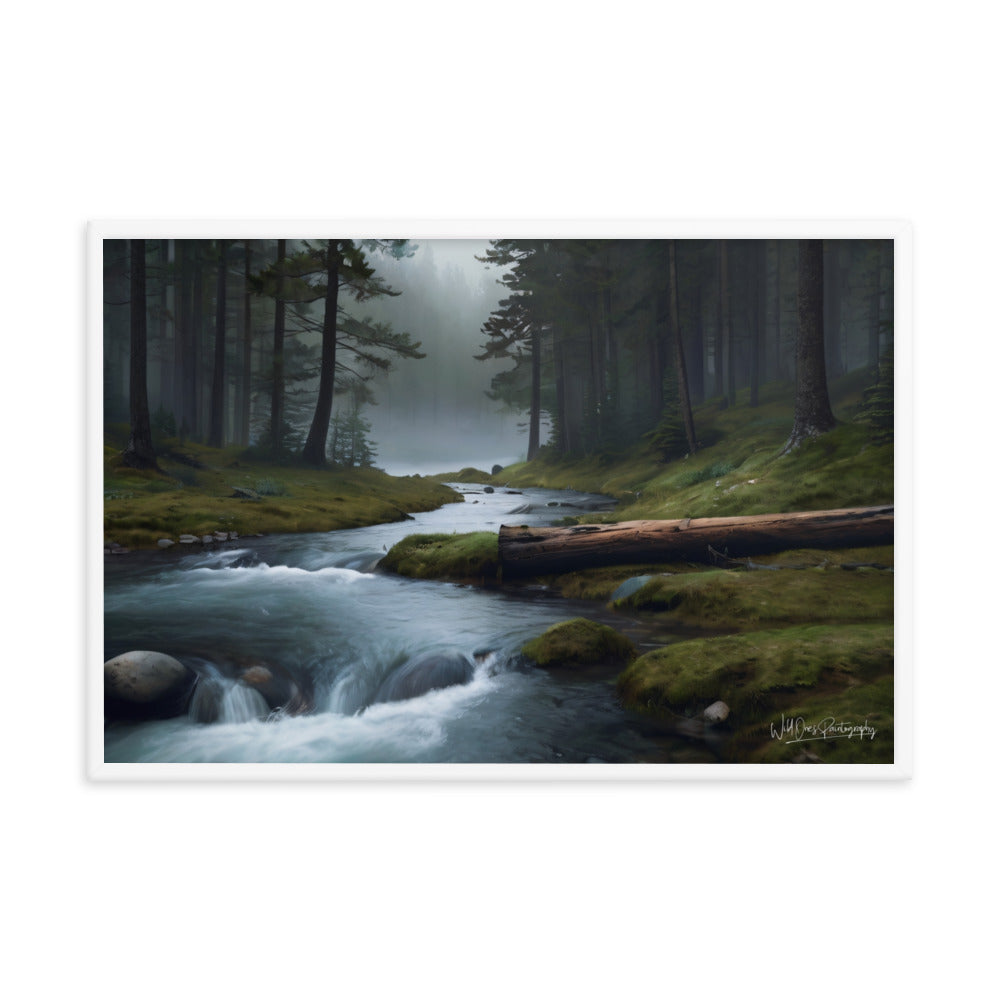 Foggy Creek Serenity - Framed Paintography
