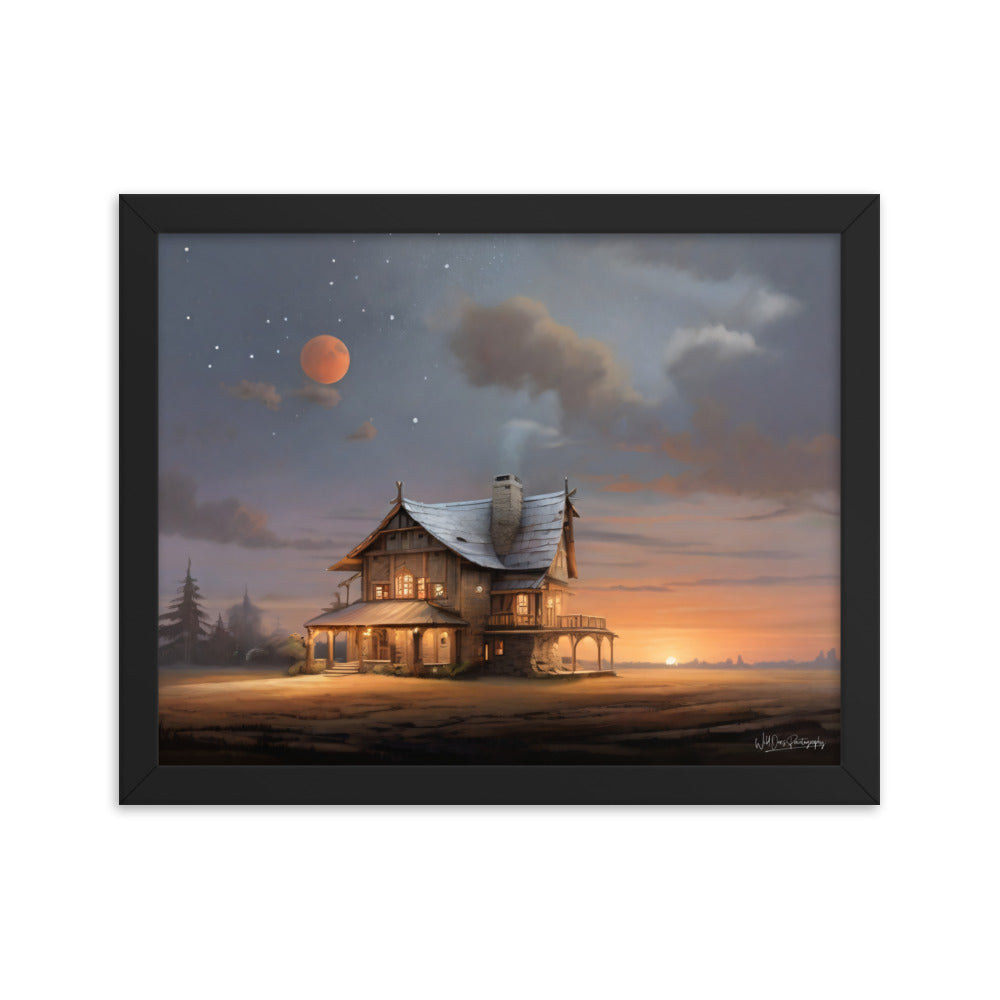 Sunset Morning - Framed Paintography