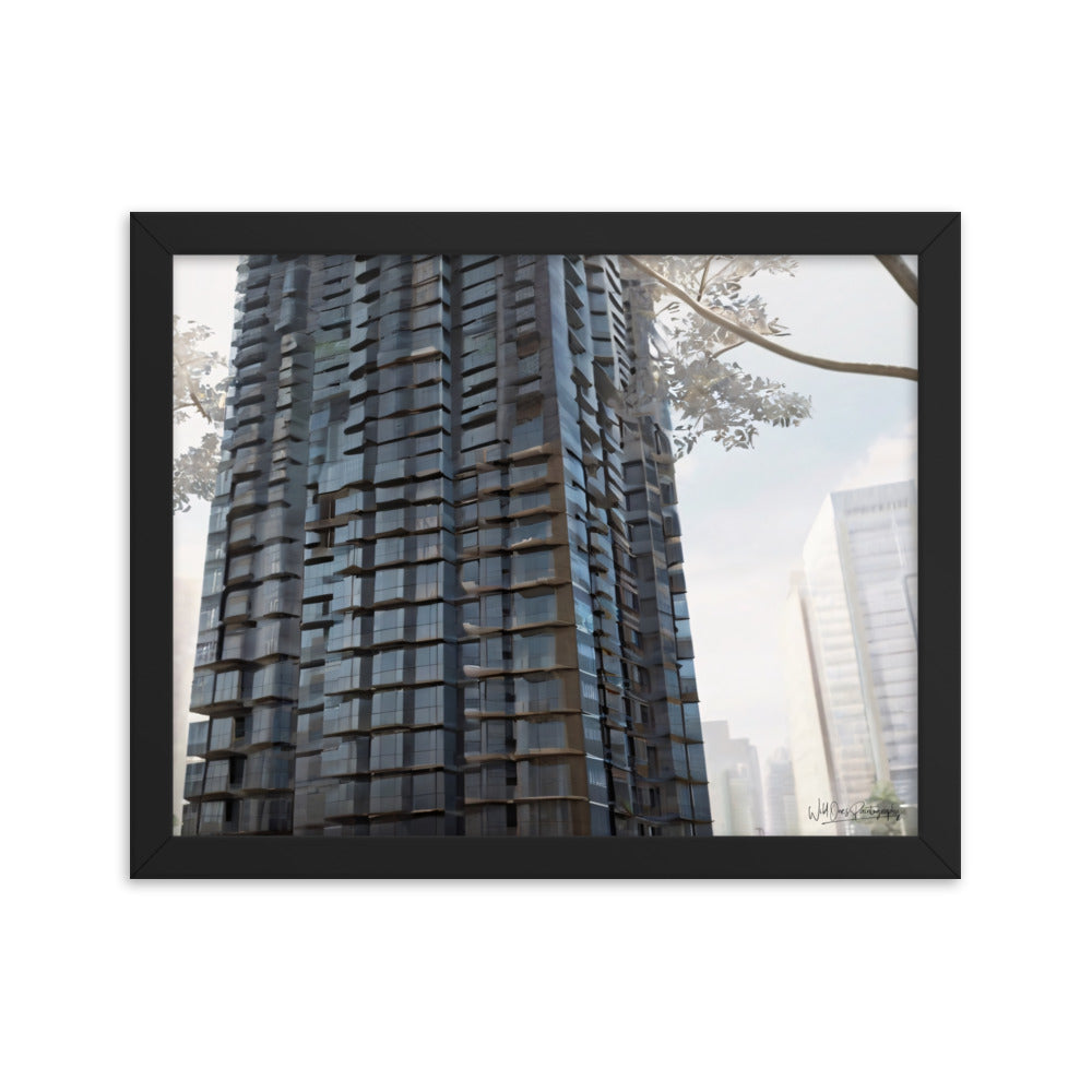 Steel Building - Framed Paintography