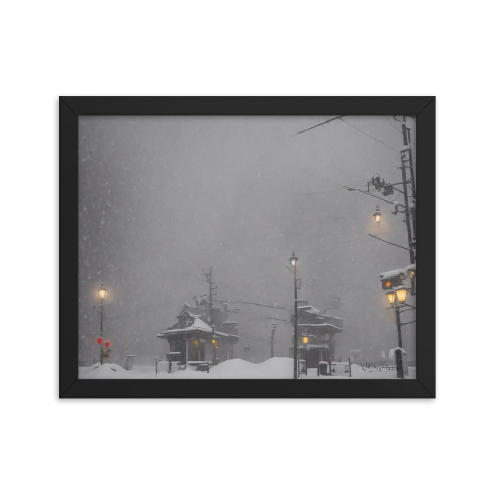 Station Storm - Framed Paintography