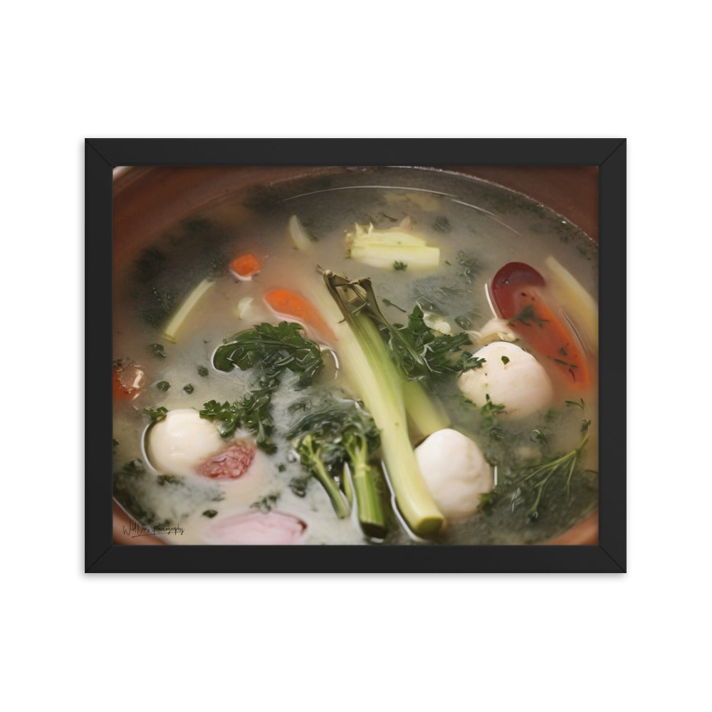 Soup du jour - Framed Paintography