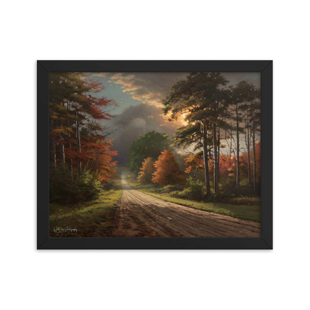 Rustic Road - Framed Paintography