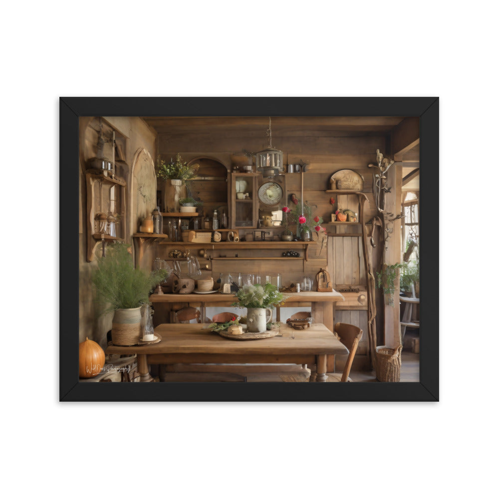Rustic Dining - Framed Paintography