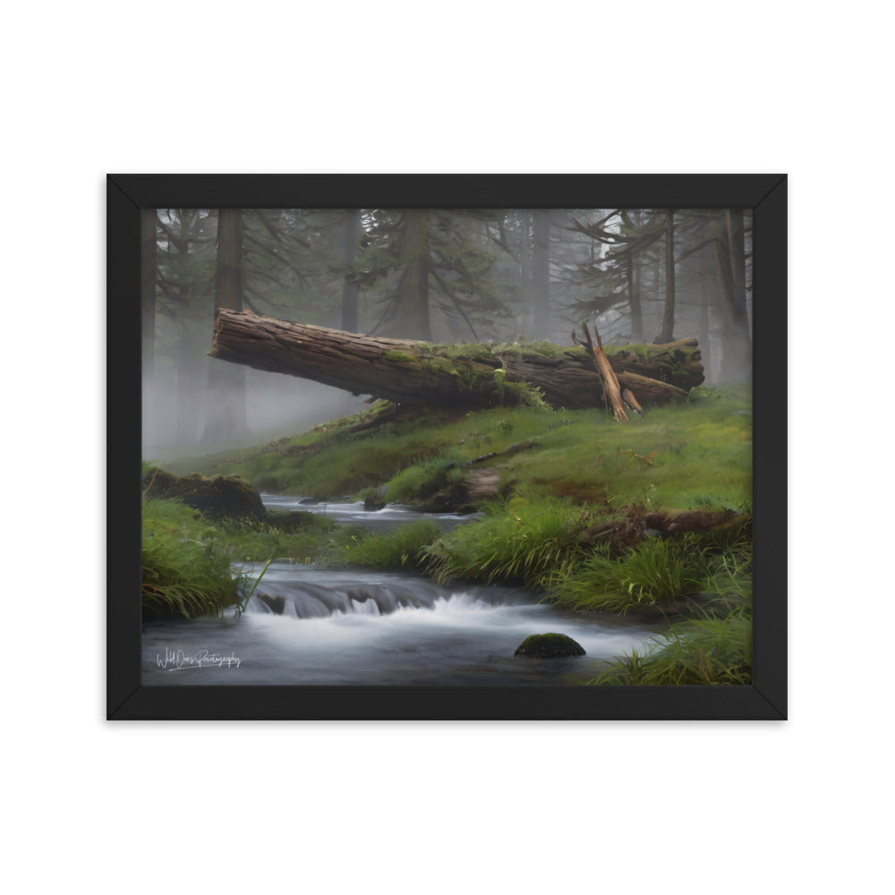 Enchanted Woodland Flow - Framed Paintography