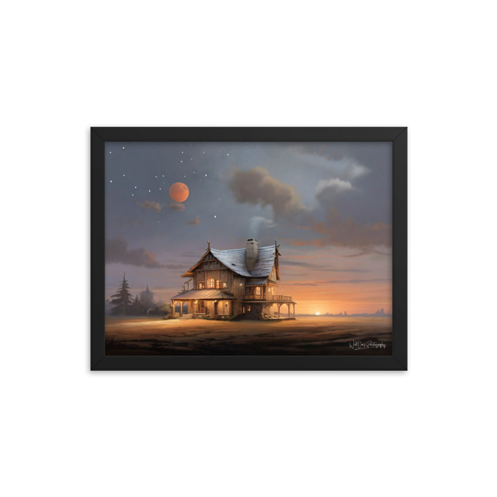 Sunset Morning - Framed Paintography