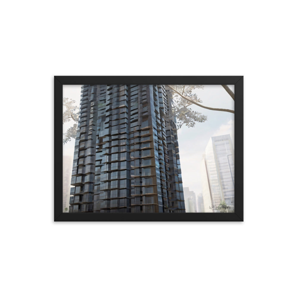 Steel Building - Framed Paintography