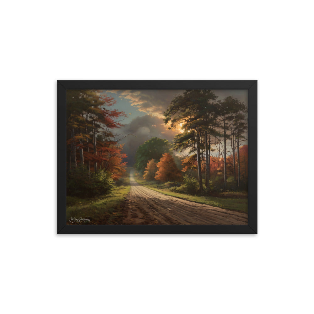 Rustic Road - Framed Paintography