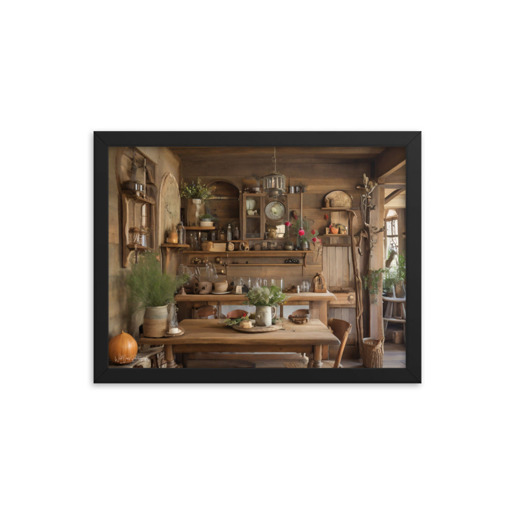 Rustic Dining - Framed Paintography