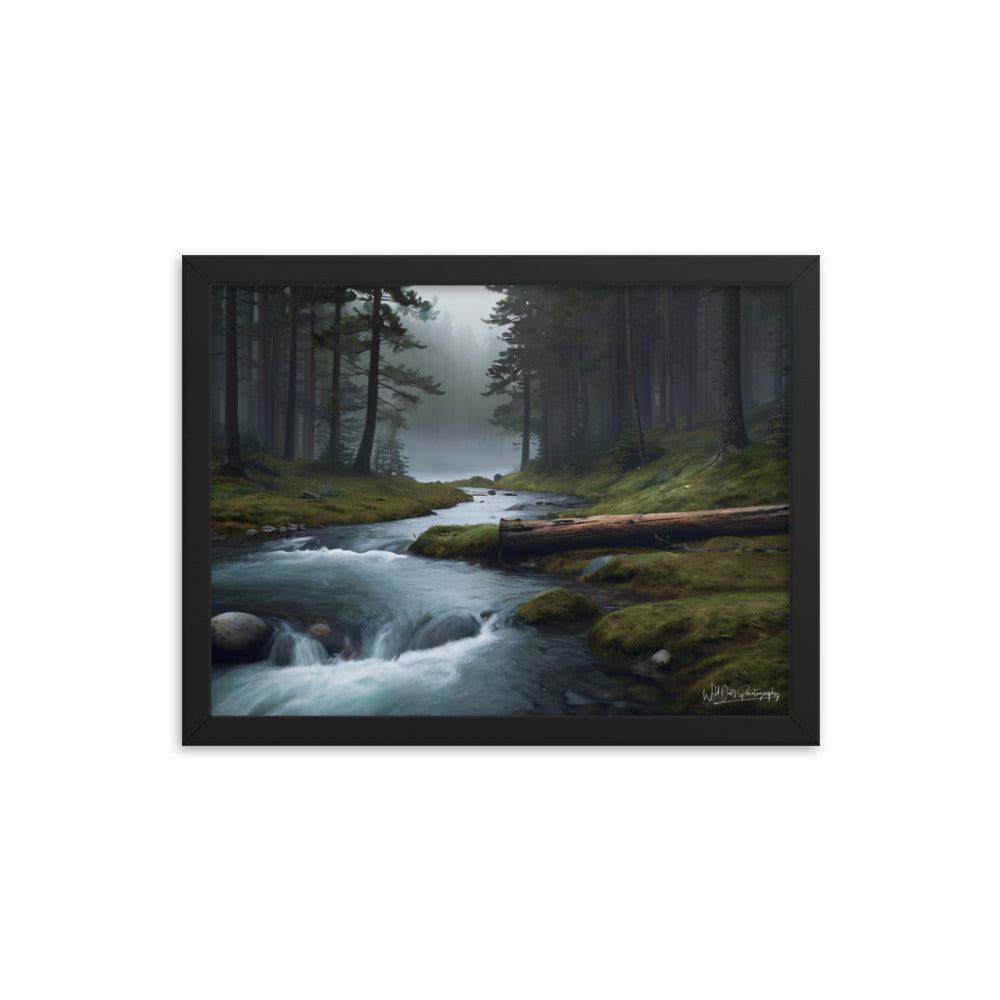 Foggy Creek Serenity - Framed Paintography