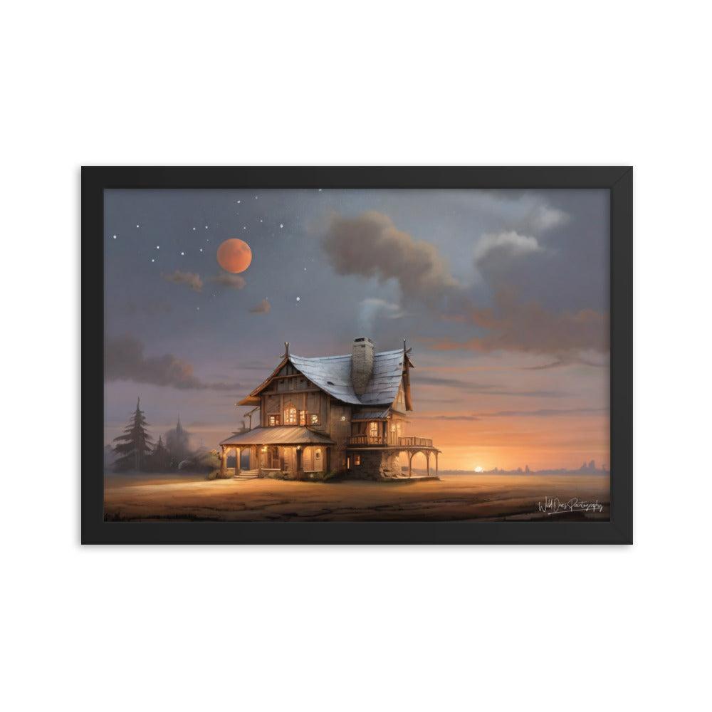 Sunset Morning - Framed Paintography
