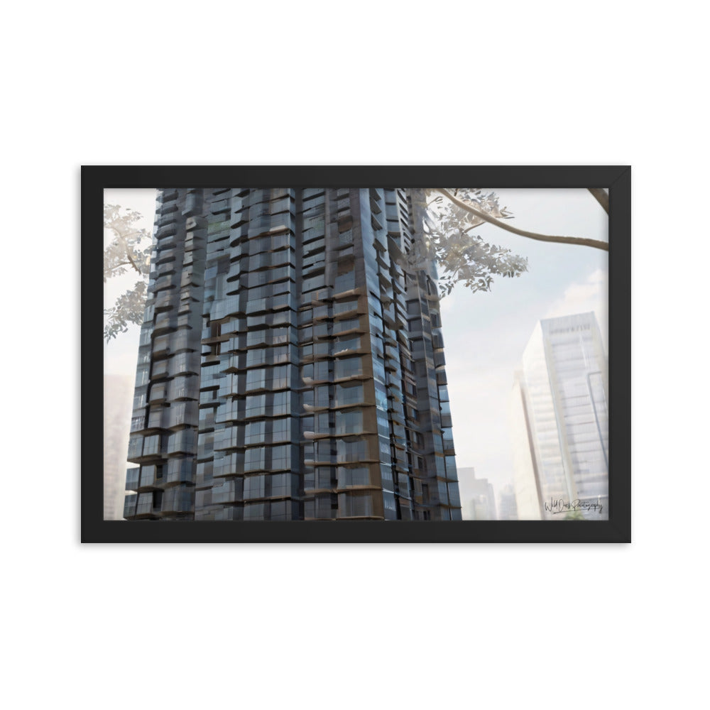 Steel Building - Framed Paintography
