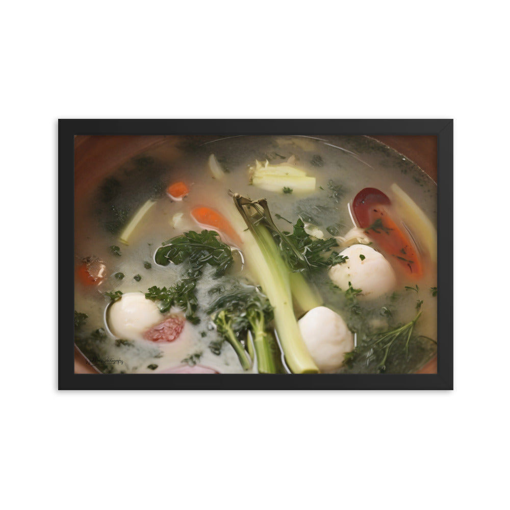 Soup du jour - Framed Paintography