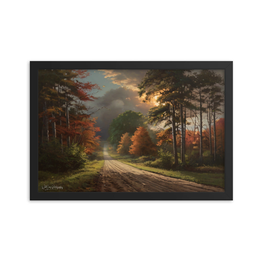 Rustic Road - Framed Paintography