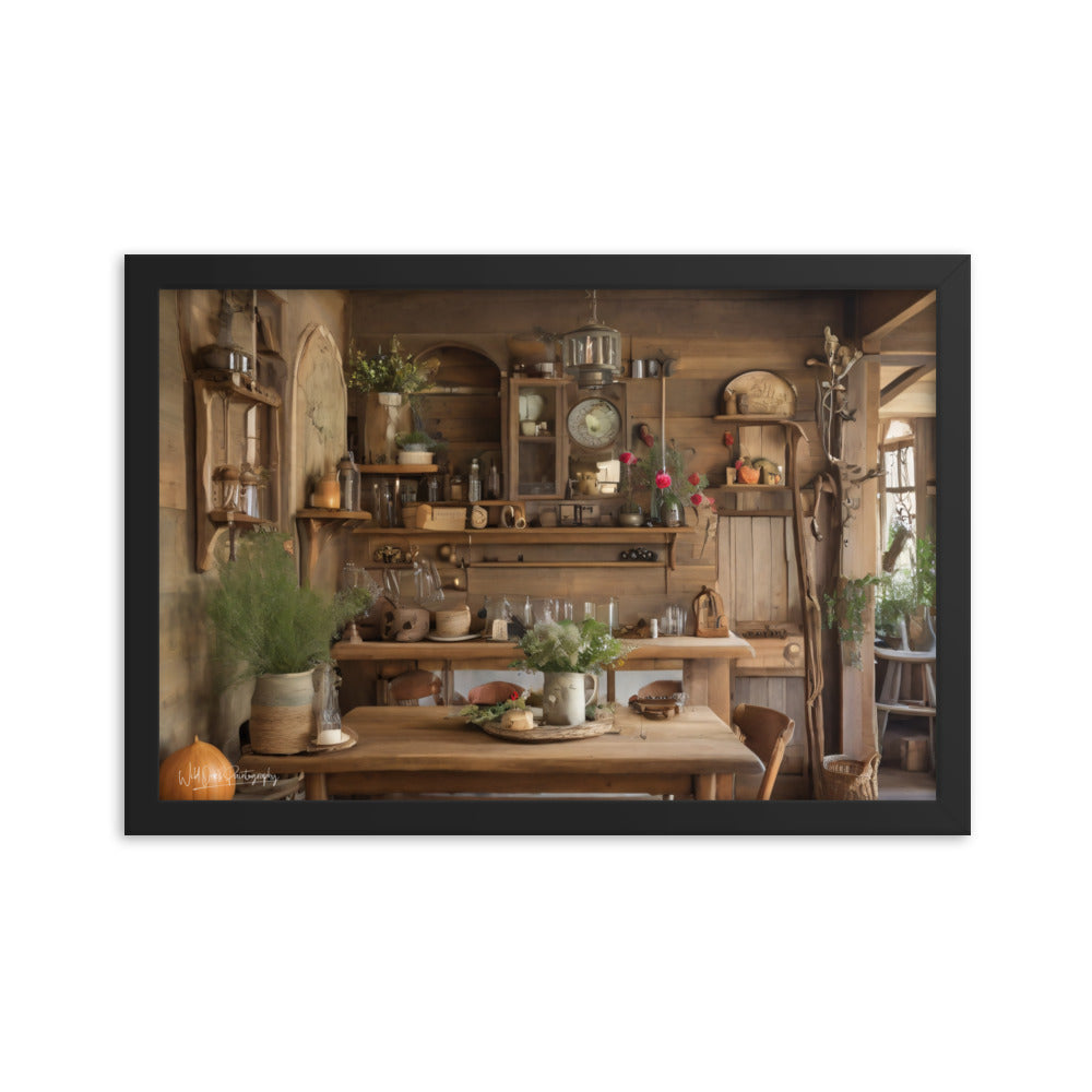 Rustic Dining - Framed Paintography