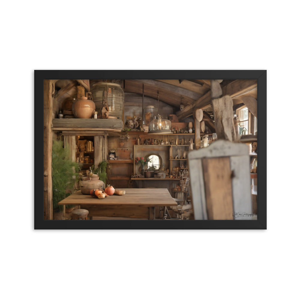 Cottage Dining - Framed Paintography