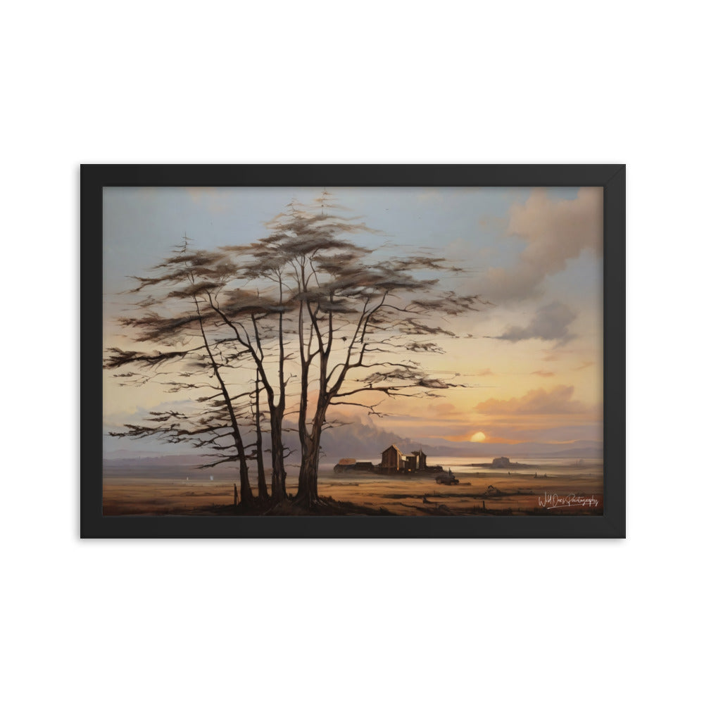 Prairie Tree - Framed Paintography