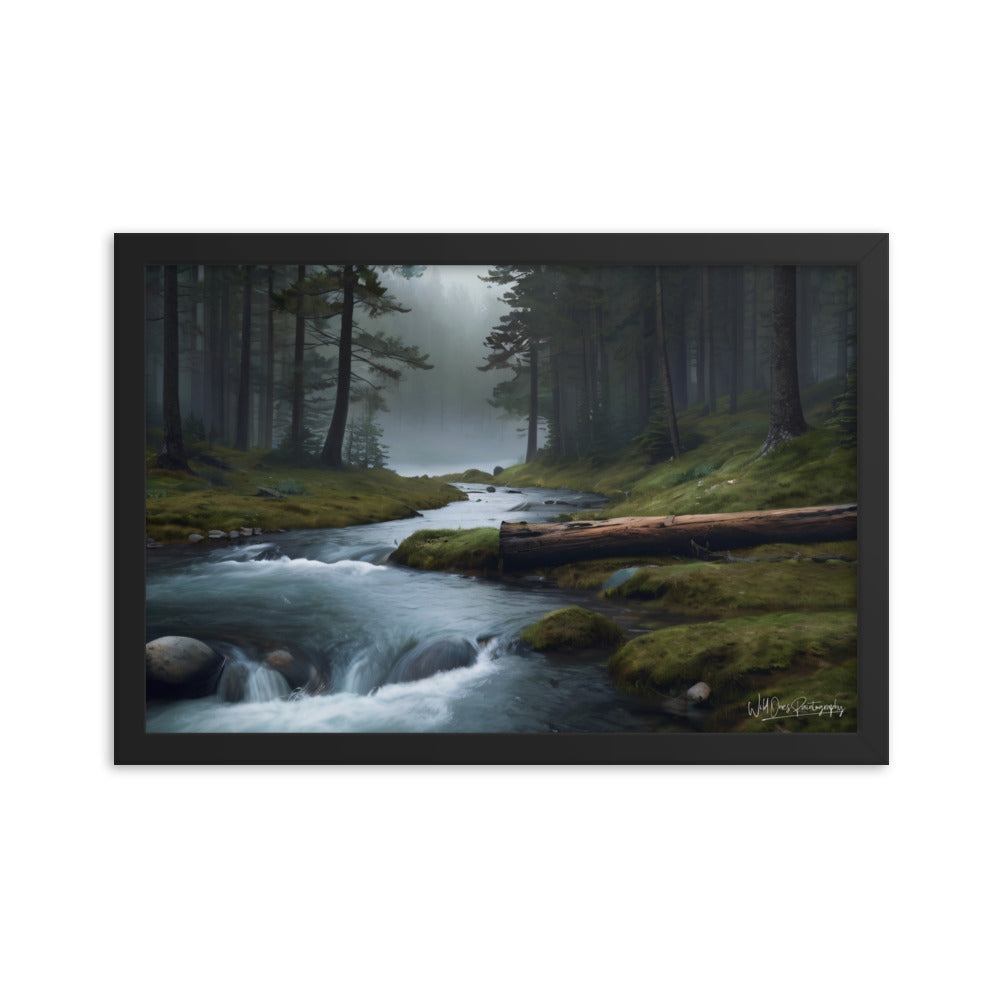 Foggy Creek Serenity - Framed Paintography