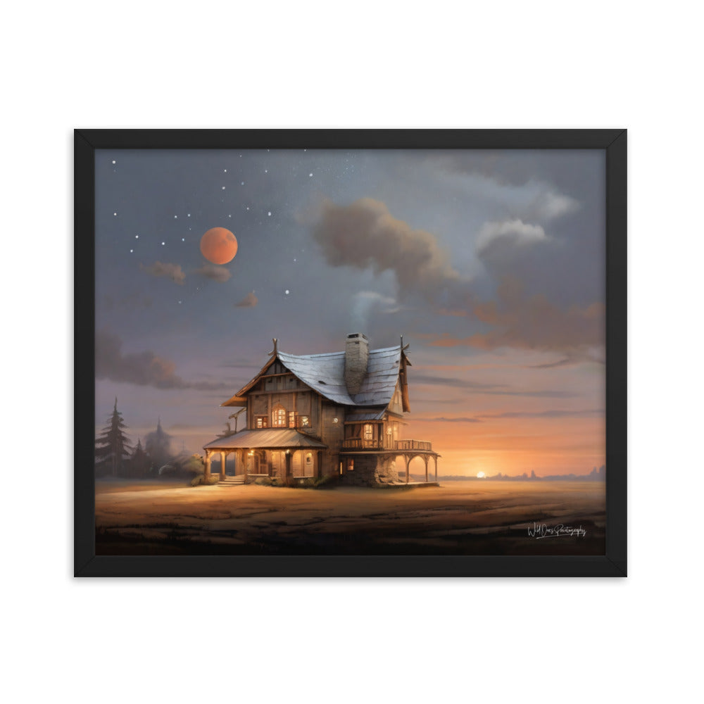 Sunset Morning - Framed Paintography