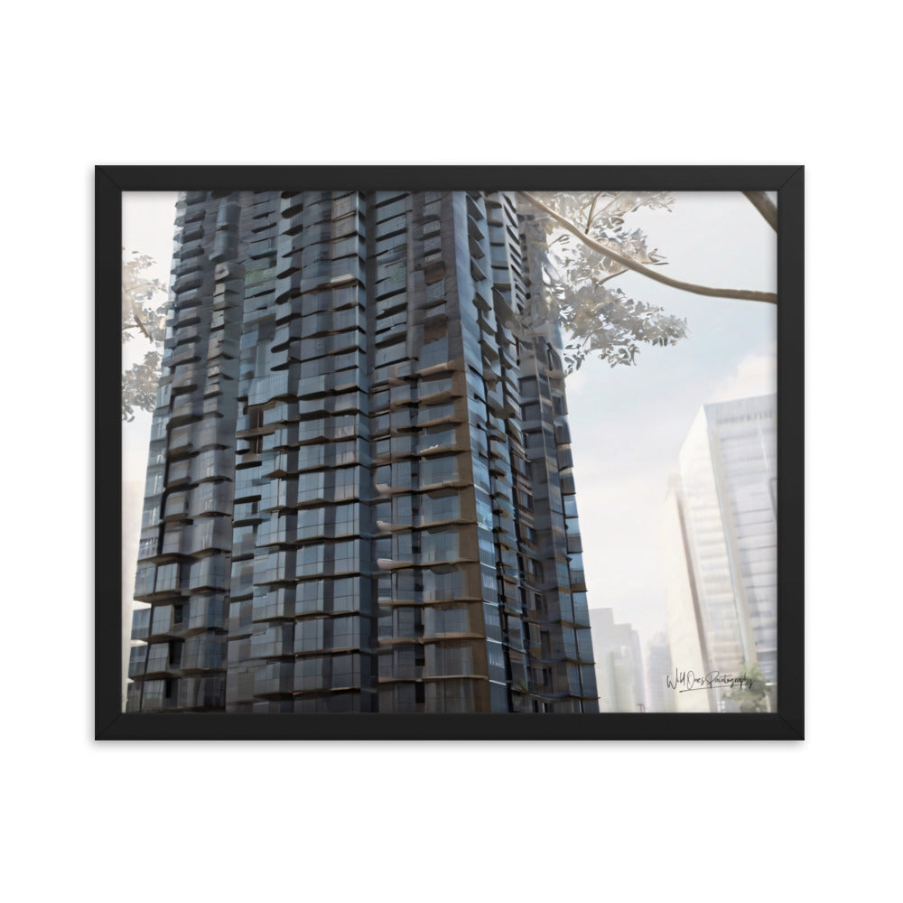 Steel Building - Framed Paintography