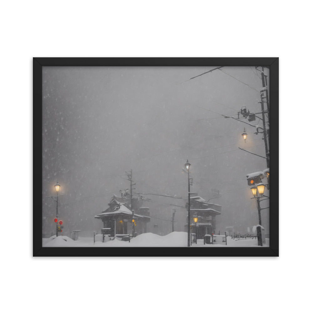 Station Storm - Framed Paintography