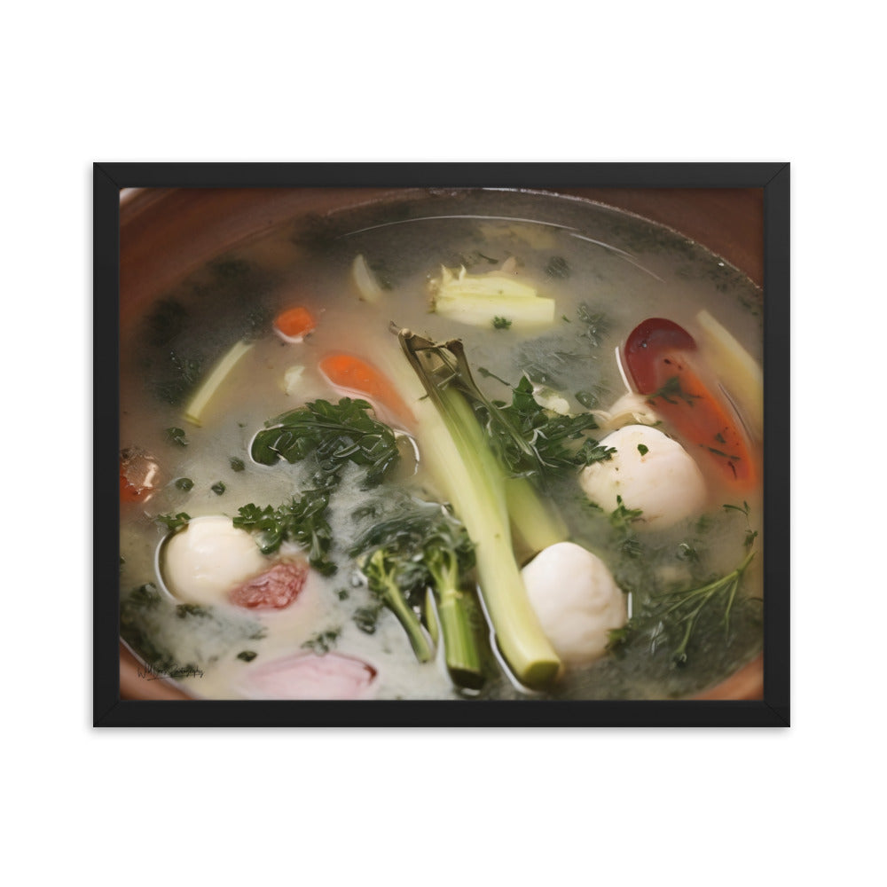 Soup du jour - Framed Paintography