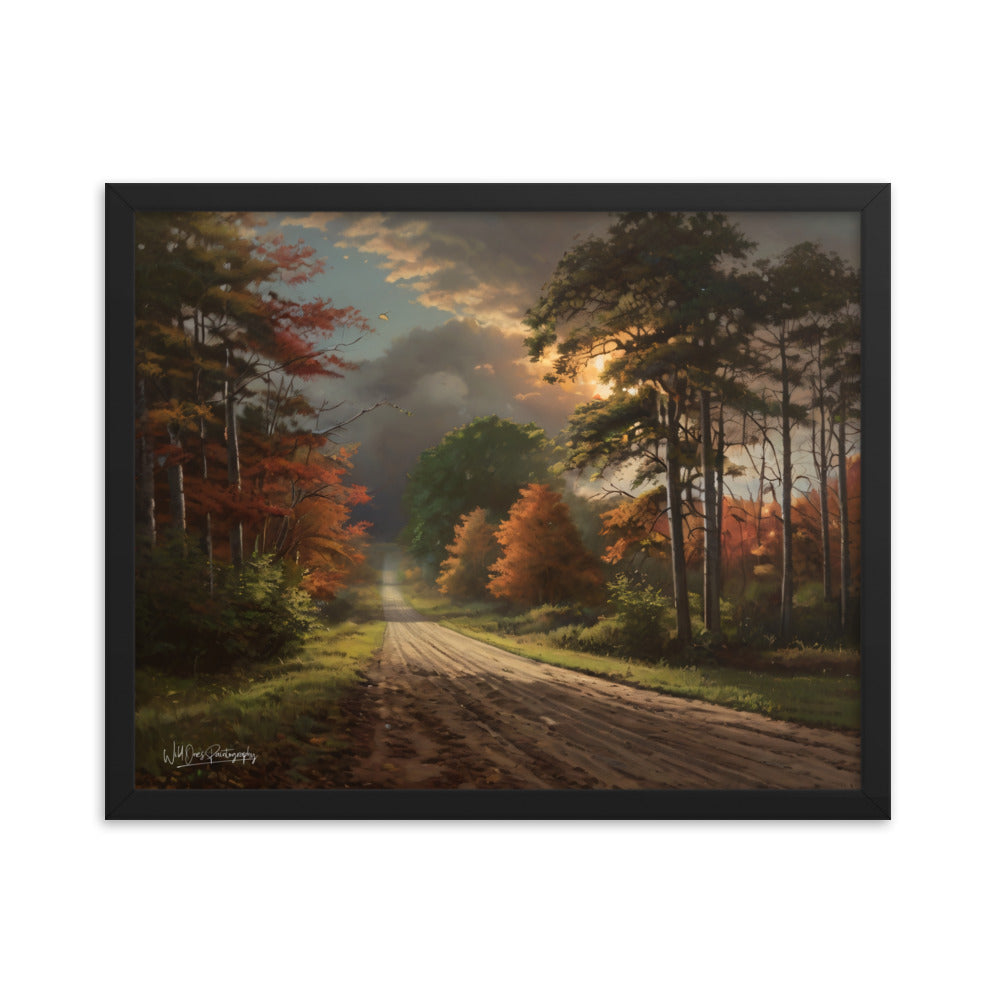 Rustic Road - Framed Paintography