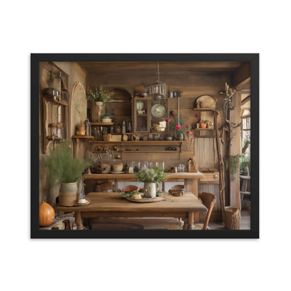 Rustic Dining - Framed Paintography