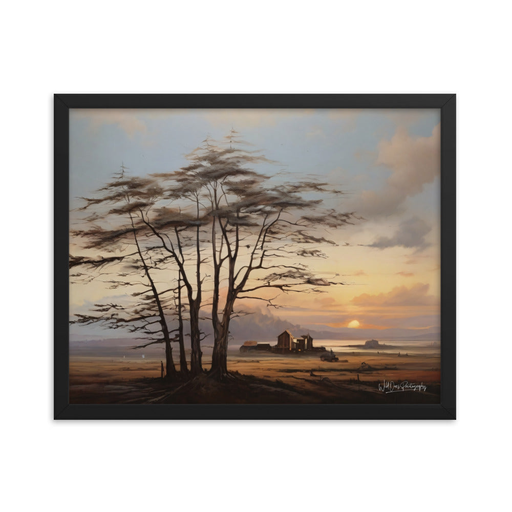 Prairie Tree - Framed Paintography