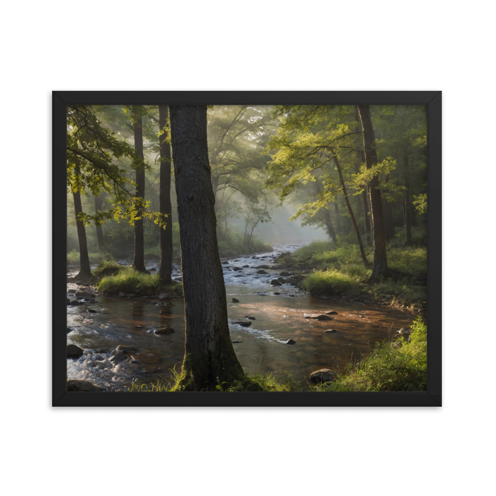 Nature's Oasis - Framed Paintography