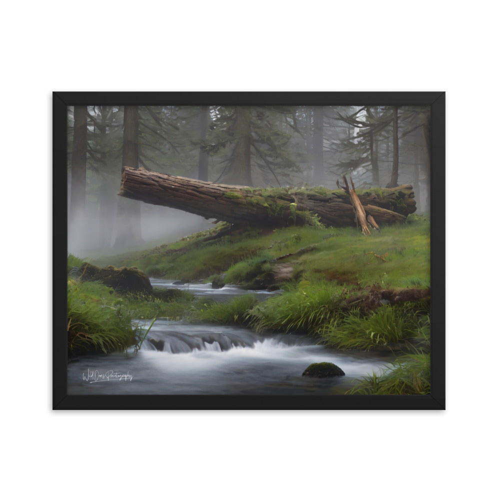 Enchanted Woodland Flow - Framed Paintography