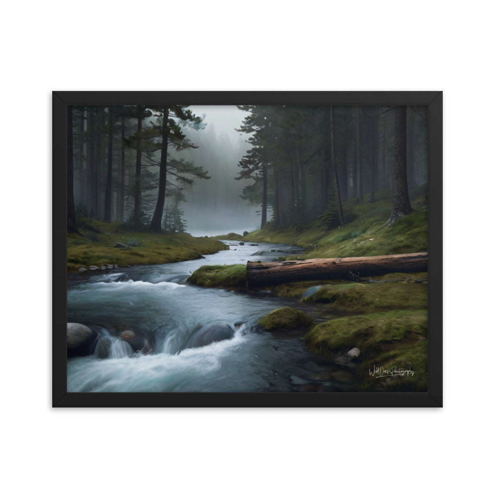 Foggy Creek Serenity - Framed Paintography