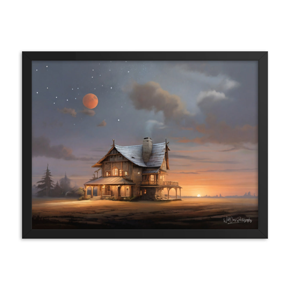 Sunset Morning - Framed Paintography