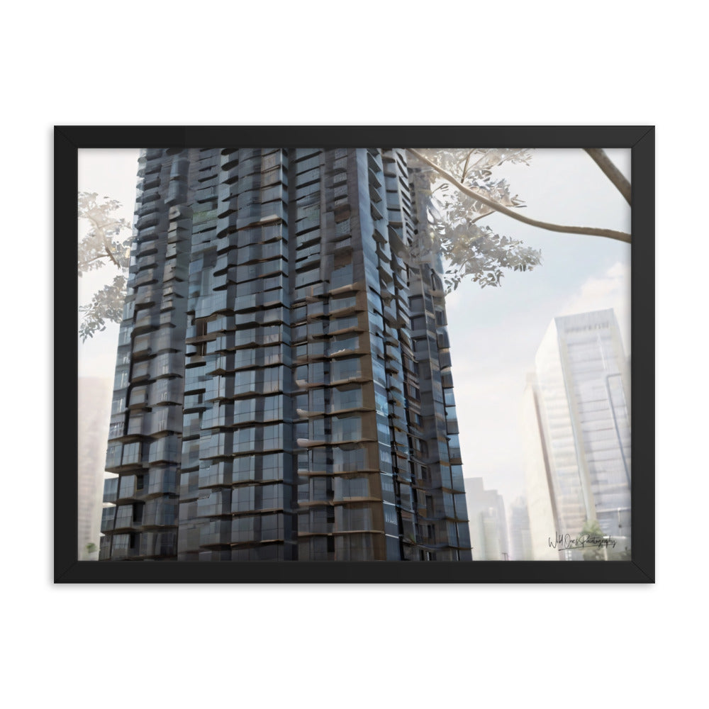 Steel Building - Framed Paintography