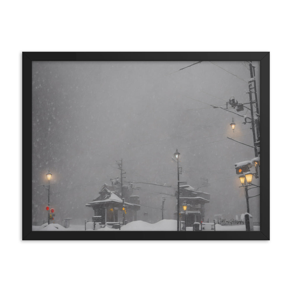 Station Storm - Framed Paintography