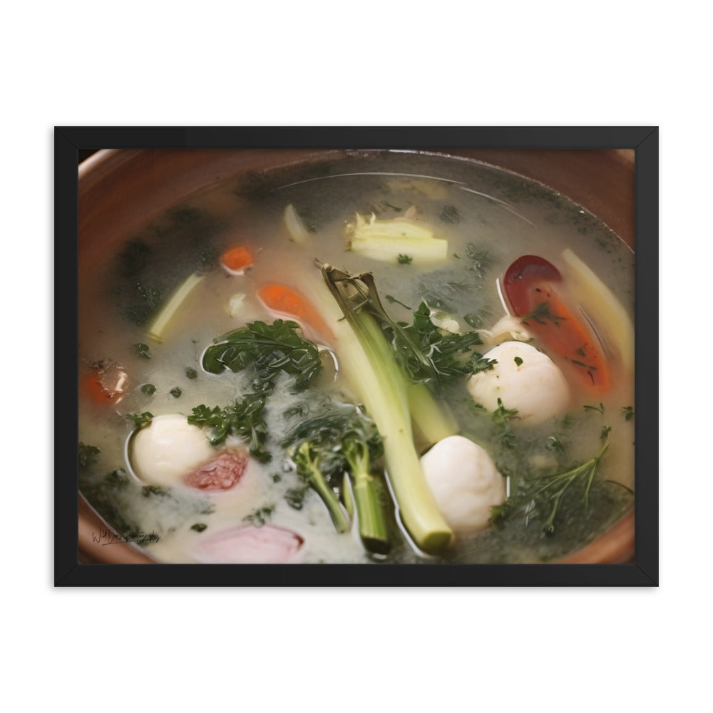 Soup du jour - Framed Paintography