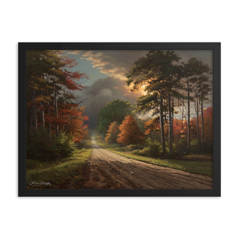 Rustic Road - Framed Paintography