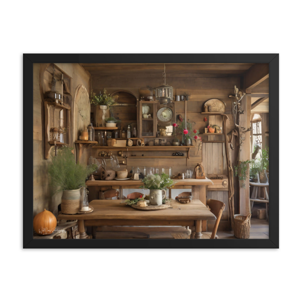 Rustic Dining - Framed Paintography