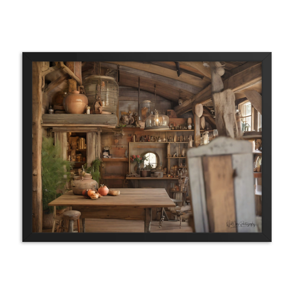 Cottage Dining - Framed Paintography