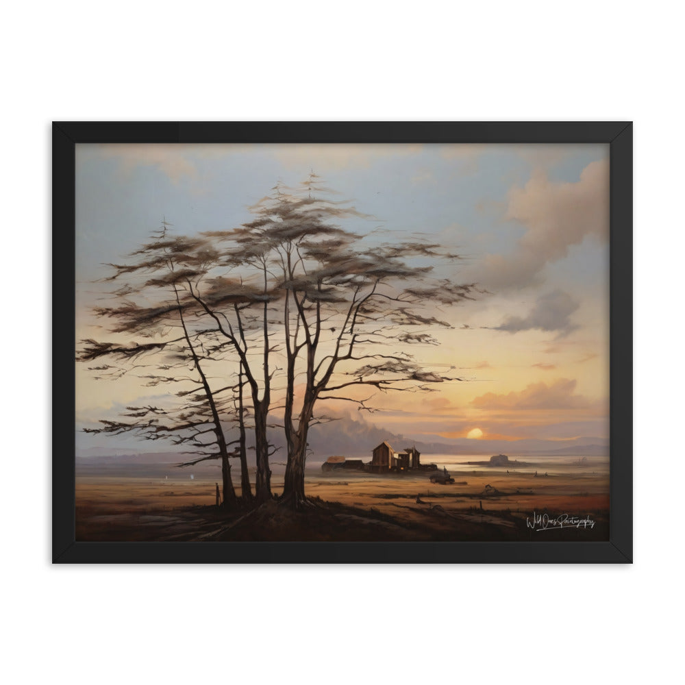 Prairie Tree - Framed Paintography