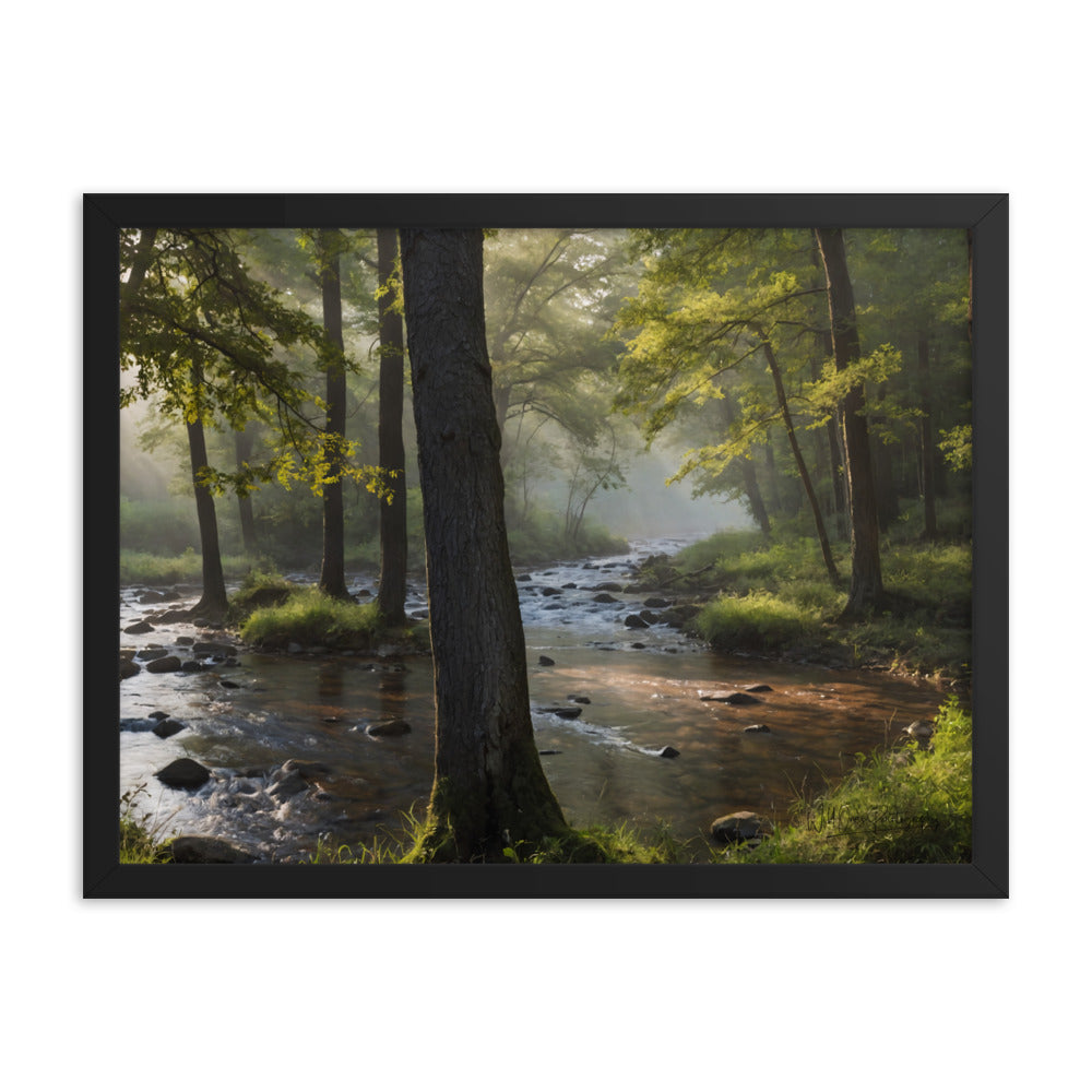 Nature's Oasis - Framed Paintography