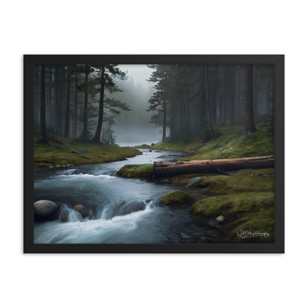 Foggy Creek Serenity - Framed Paintography