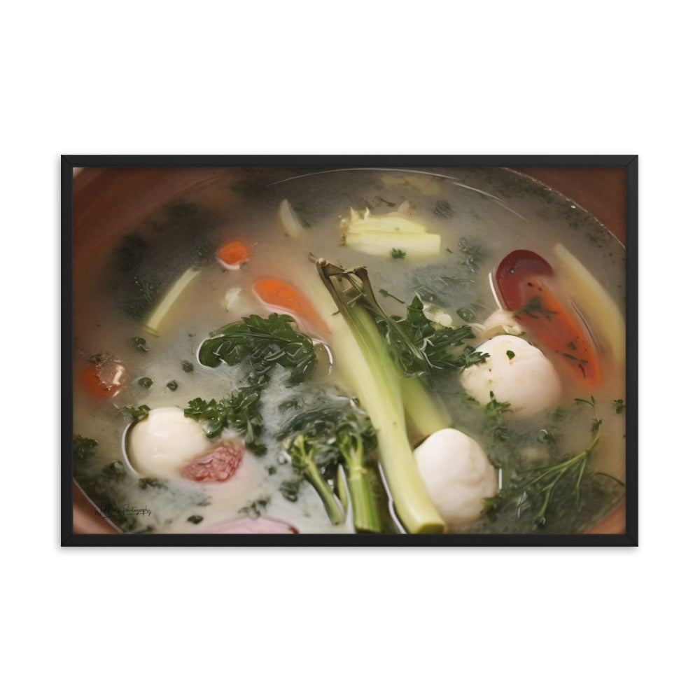 Soup du jour - Framed Paintography