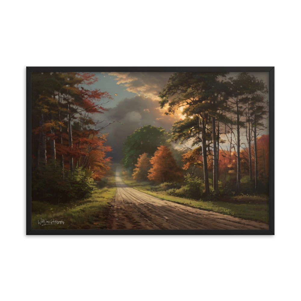 Rustic Road - Framed Paintography