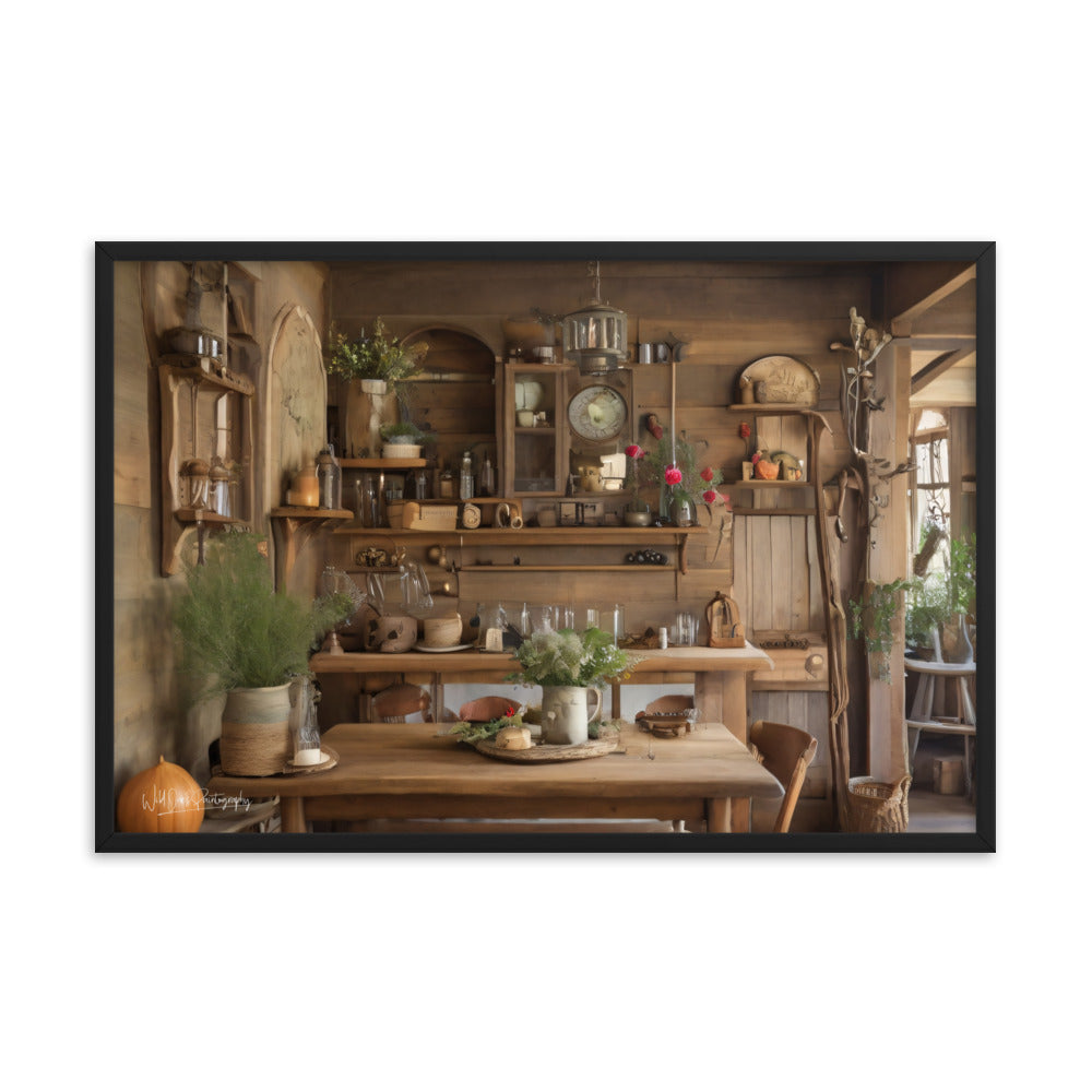 Rustic Dining - Framed Paintography