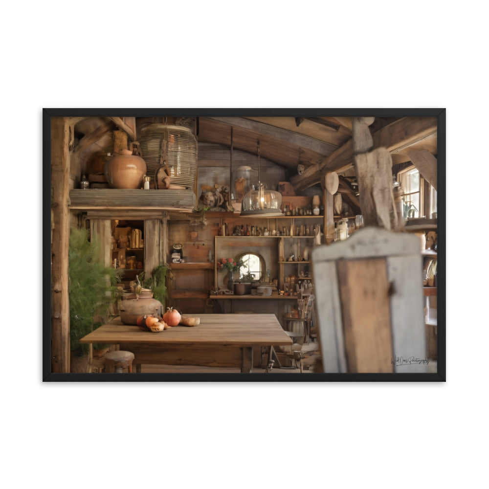 Cottage Dining - Framed Paintography