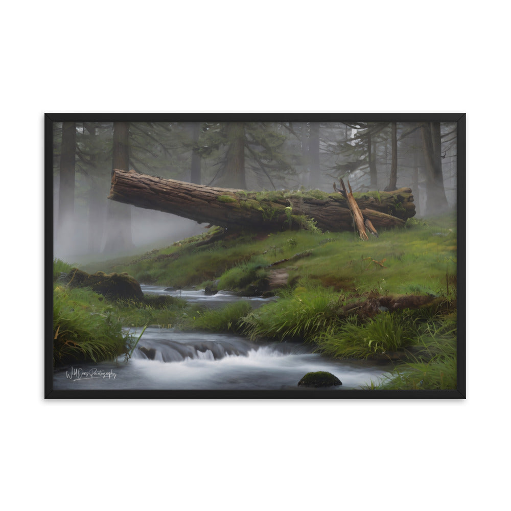 Enchanted Woodland Flow - Framed Paintography