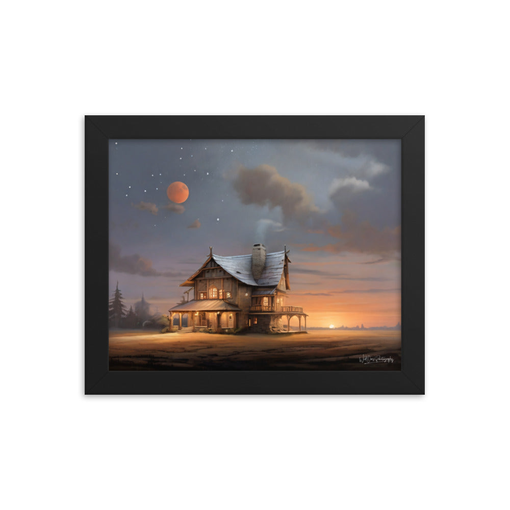 Sunset Morning - Framed Paintography