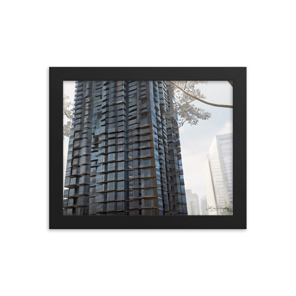 Steel Building - Framed Paintography