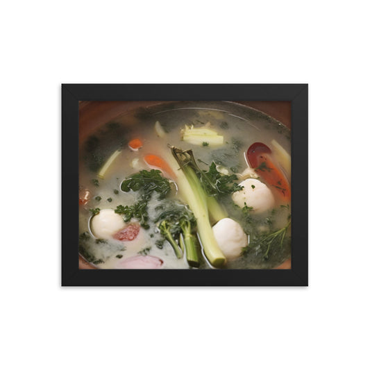 Soup du jour - Framed Paintography